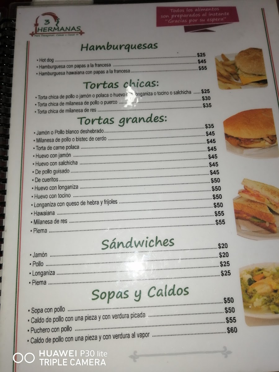 Restaurante Las Tres Hermanas Menu - Image 2